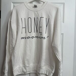 White Honeymoon Crewneck Sweater